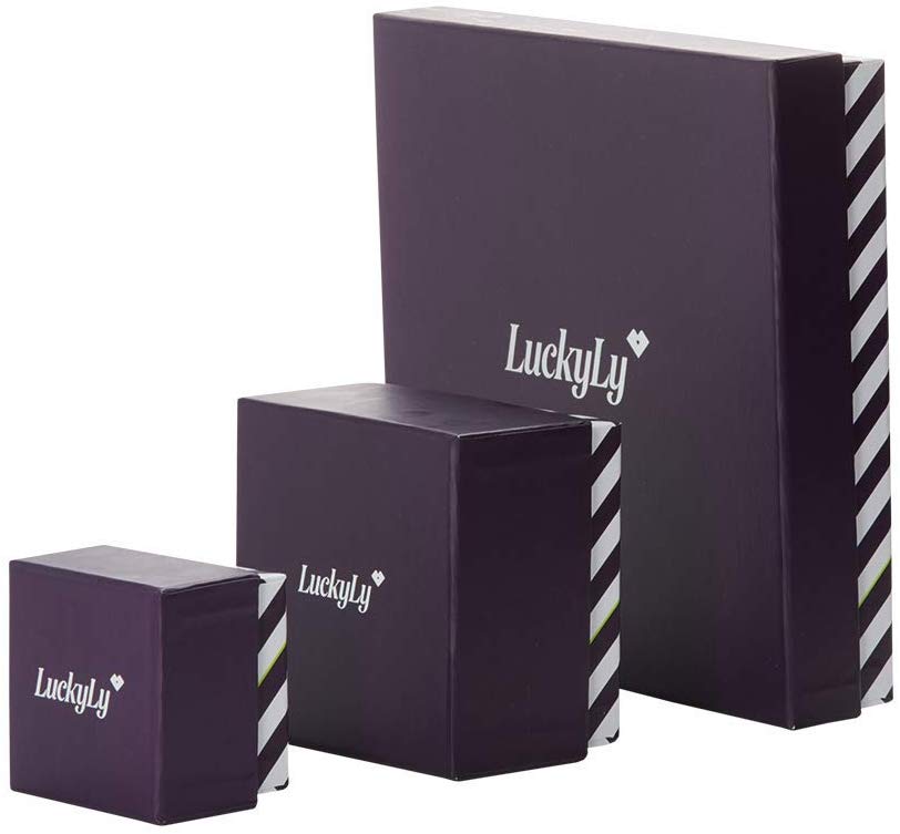 LuckyLy – Pulseras Mujer Modernas Joy – Brazalete para Mujer – Lazos de Piel y Acero Entrecruzado – Oro Rosado y Plata, Plata y Bronce – con Acero Inoxidable Matificado – Broche Magnético Resistente