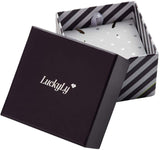 LuckyLy – Pulseras Mujer Modernas Joy – Brazalete para Mujer – Lazos de Piel y Acero Entrecruzado – Oro Rosado y Plata, Plata y Bronce – con Acero Inoxidable Matificado – Broche Magnético Resistente
