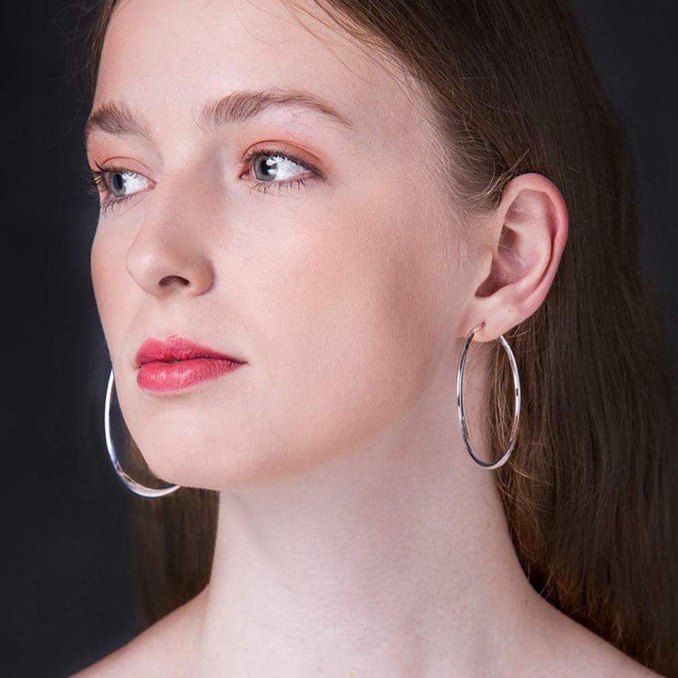 3 Pares Aretes de Aro de Acero Inoxidable, Pendientes de Aro para Mujer Chicas, 3 Tamaños y 3 Colores en Oro, Plata, Rosa