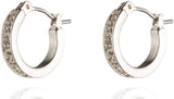 Nine West Socialista arete de aro de vidrio