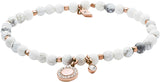 Fossil Joyeria para Mujer Pulsera Acero Cristales, color Multicolor