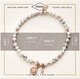 Fossil Joyeria para Mujer Pulsera Acero Cristales, color Multicolor